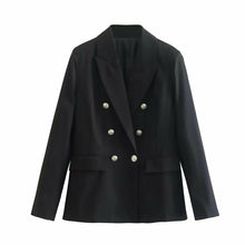 Load image into Gallery viewer, Double Breasted Padded Blazer
