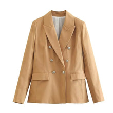 Load image into Gallery viewer, Double Breasted Padded Blazer
