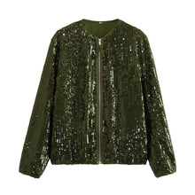 Load image into Gallery viewer, Sequin Bomber Jackets
