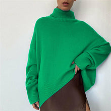 Load image into Gallery viewer, Solid Pullover Turtleneck Sweaters
