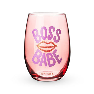 Boss Babe Stemless Wine Glass by Blush®