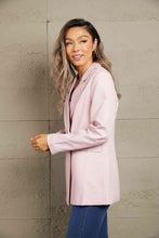 Load image into Gallery viewer, Double Take Double-Breasted Padded Shoulder Blazer with Pockets
