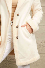 Load image into Gallery viewer, Double Take Lapel Collar Teddy Lining Longline Coat

