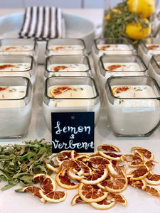 Lemon and Verbena Candle - Dried Meyer Lemon & French Verbena Leaves