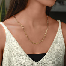 Load image into Gallery viewer, Long Linear Link Chain Necklace
