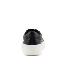Load image into Gallery viewer, Women&#39;s Manila Perf Lace up Sneaker Black

