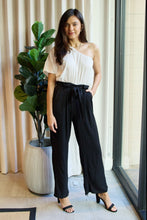Load image into Gallery viewer, Dress Day Marvelous in Manhattan One-Shoulder Jumpsuit in White/Black
