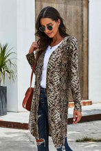 Load image into Gallery viewer, Double Take Printed Open Front Longline Cardigan
