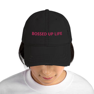 Bossed Up Life Distressed Dad Hat