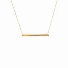 Load image into Gallery viewer, Never Give Up Bar Necklace
