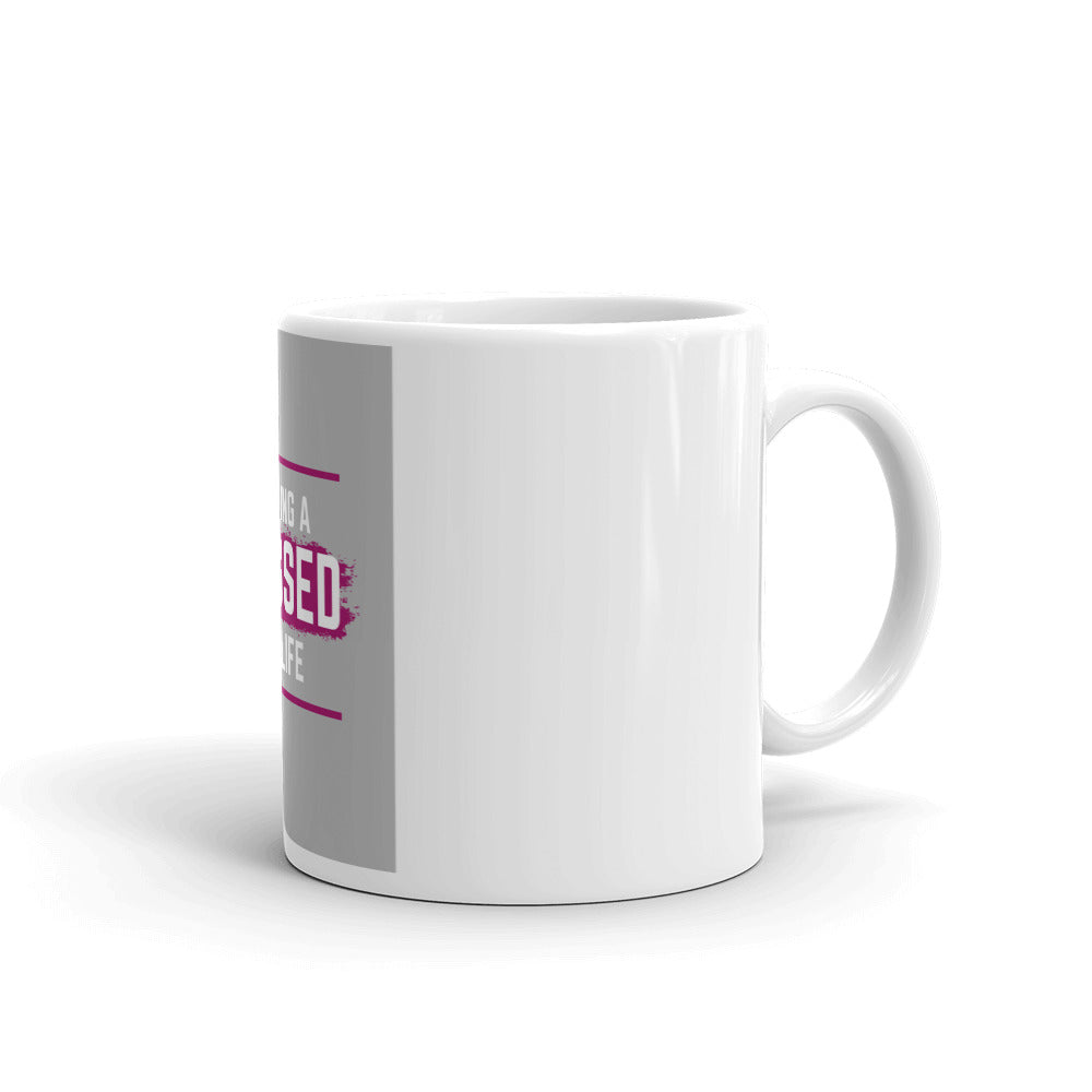 Having A Bossed Up Life White glossy mug
